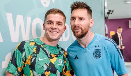 'Lucky' Australian player bags Messi's World Cup shirt