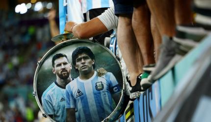 'Maradona is watching us from above and pushing us'