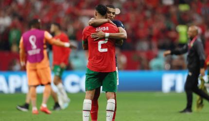 Who Is Mbappe Hugging?