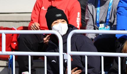 Peng Shuai watches Gu win Chinese gold at Big Air