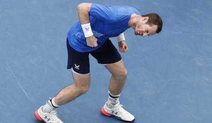 Aus Open PIX: Murray wins thriller; Kvitova bows out