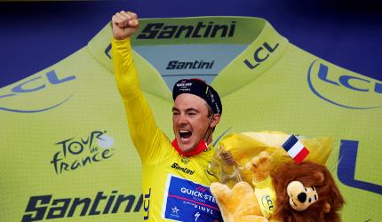 Tour de France: Lampaert takes shock win in stage 1