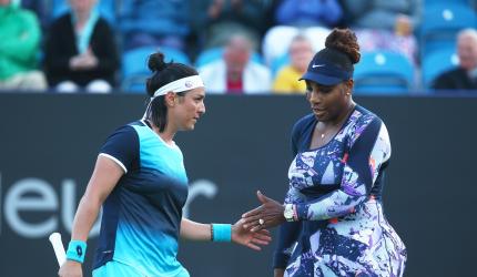 Serena's doubles campaign ends 