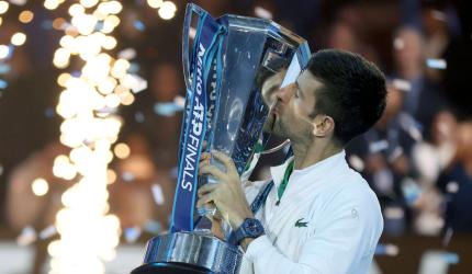 PIX: Djokovic wins record-equalling sixth ATP Finals