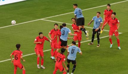 FIFA WC: Uruguay falter against defensive South Korea