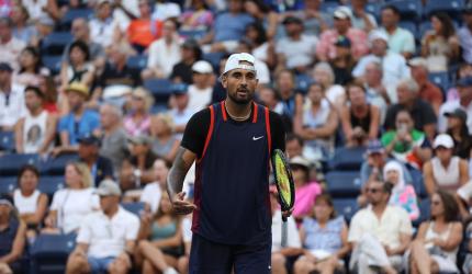 Kyrgios fined for spitting, obscenities at US Open