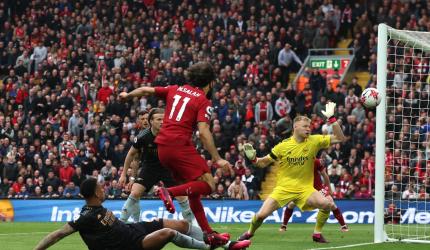 EPL PIX: Late Liverpool goal denies Arsenal victory