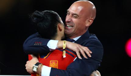 FIFA suspends Spain's soccer chief over kiss