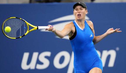 PIX: Wozniacki makes winning return at US Open