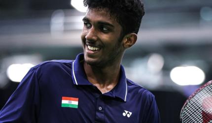 Ayush Shetty rolls into Orleans Masters quarters