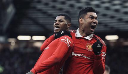 EPL PIX: Rashford rallies United to dramatic derby win