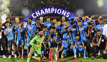 PIX: India crowned Intercontinental Cup champions!