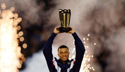 PICS: Mbappe breaks PSG record; Bayern go top