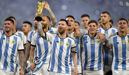 PIX: Milestone Messi 'tricks' Argentina to big win