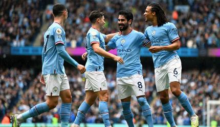 EPL PIX: City four points clear at top; Liverpool win