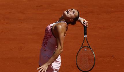 French Open PIX: Sabalenka roars; Tsitsipas triumphs