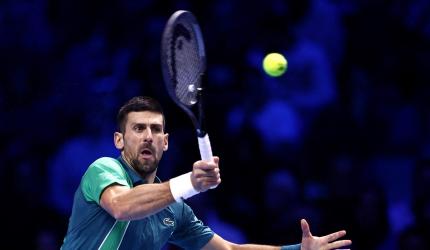 ATP Finals: Djokovic dominates to secure semis spot 