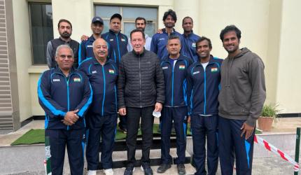 Indian High Commission hosts Davis Cup team
