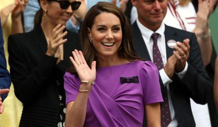 PIX: Standing ovation for Princess Kate at Wimbledon