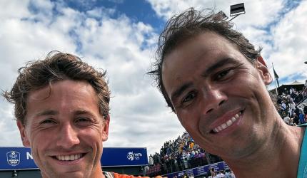 Nadal warms up for Olympics with doubles win