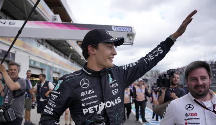 Russell on Canadian pole with same time as Verstappen