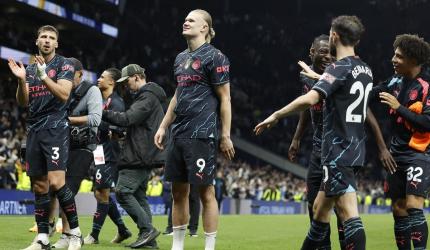 EPL: Haaland double puts Man City on brink of title