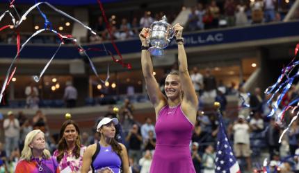 PIX: Sabalenka beats Pegula to win US Open