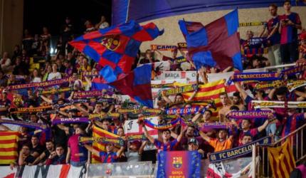 Barcelona fans banned for Champions League game