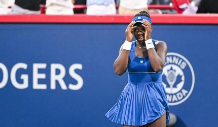 PIX: Canadian teen Mboko stuns Gauff in Montreal