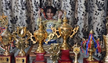 Five year old chess genius Aarini scripts history!