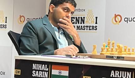 Chennai Grand Masters: Nihal Sarin shocks Arjun Erigaisi