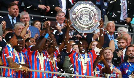 PIX: Palace stun Liverpool to lift Community Shield