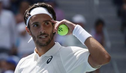 US Open PIX: Musetti rallies to down gutsy Perricard