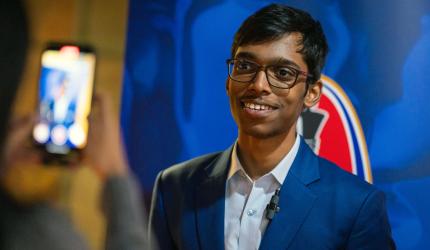 Praggnanandhaa in joint lead after win; Gukesh loses