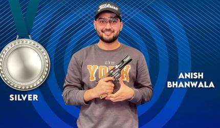 Anish Bhanwala wins Asian 25m Rapid Fire Pistol silver
