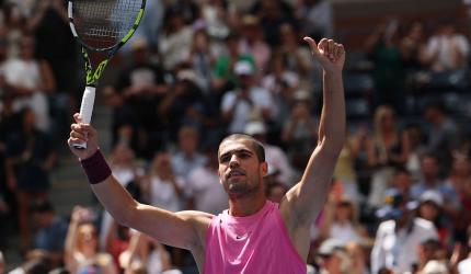 US Open: Alcaraz demolishes Darderi; Raducanu exits