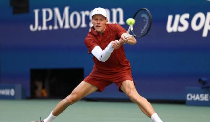 US Open PIX: Sinner, Swiatek through to last 16; Zverev stunned