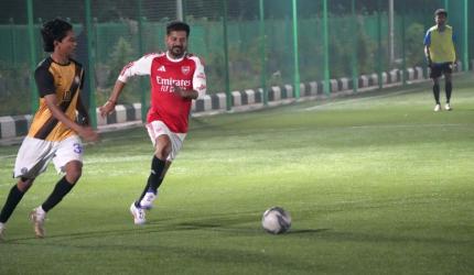 CM Reddy trains as Hyderabad awaits Messi visit