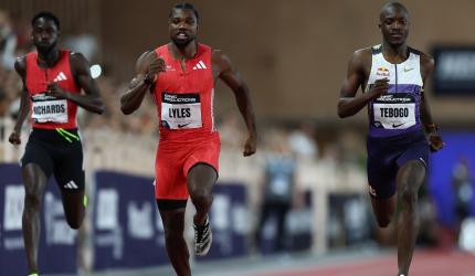 Lyles wins Tebogo rematch; Wanyonyi outclasses 800m field
