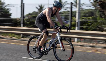 Out on parole, Pistorius attends triathlon event!