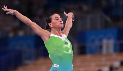 50 year old gymnast's silver lining in Tashkent