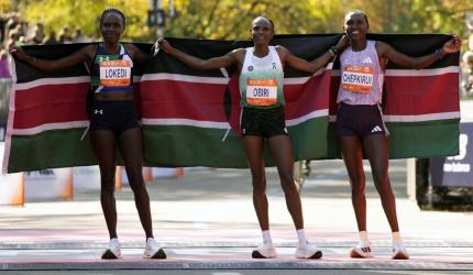 Kenya sweep men's and women's podiums at NYC Marathon