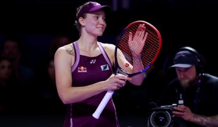 Rybakina stuns Sabalenka to win WTA Finals