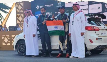 Historic! Puligilla-Sherif Put India On WRC Podium
