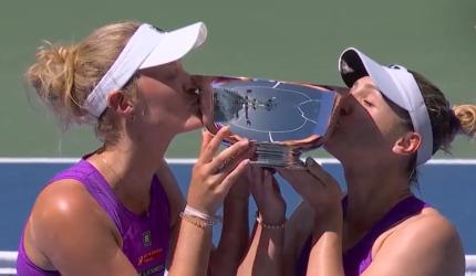 Dabrowski, Routliffe lift US Open doubles title