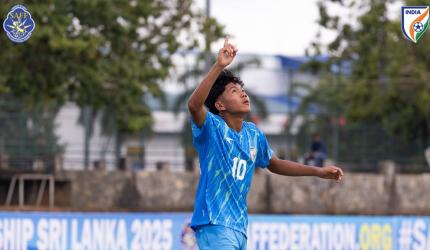 SAFF U17 C'ship: India hammer Maldives in commanding win