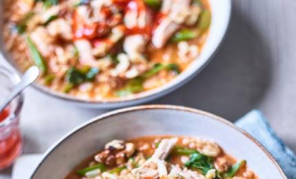 Couscous Chicken Harissa Broth: 15-Min Recipe