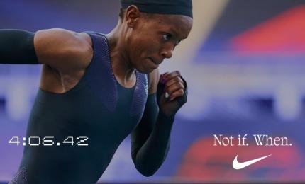 Kipyegon misses sub-4 mile, but vows to try again