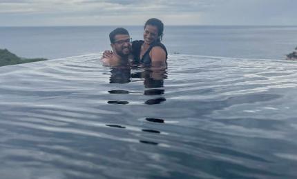 Sindhu Unwinds With Poolside Escape