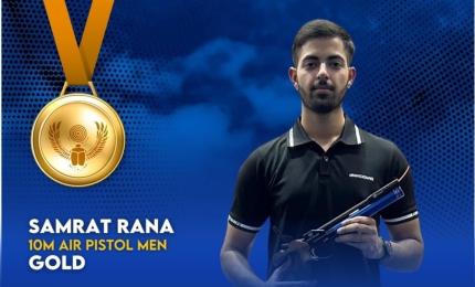 Golden debut! Samrat Rana shoots his way into history